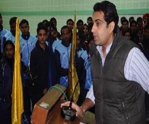 Arjuna Awardee did opening of shooting range in PU