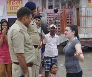 Molestation with woman