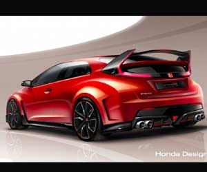 Honda teases Civic Type R concept for Geneva
