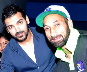 actor john abraham in a school function