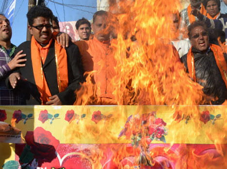 Shiv sena burst out at Omar government