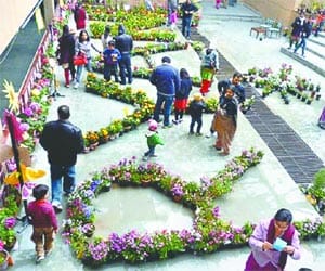 flower show in reyan international school