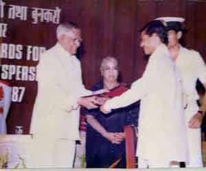 Three generations of the family received the National Award