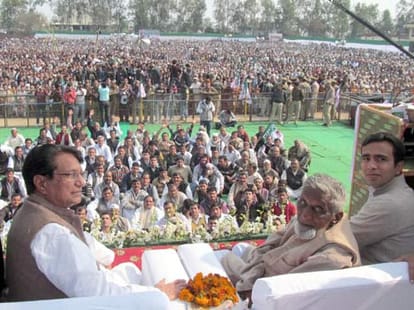 ajeet singh in shamli rld rally