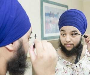 girl with beard