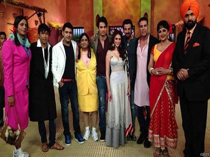 baba ramdev in sunil grover's show