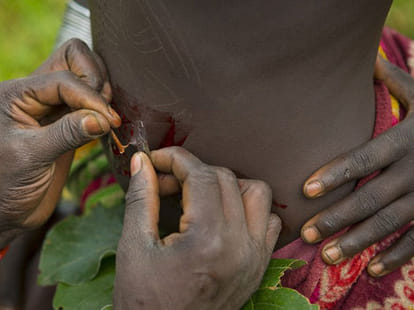 surma tribes tattoo