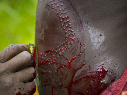 surma tribes tattoo