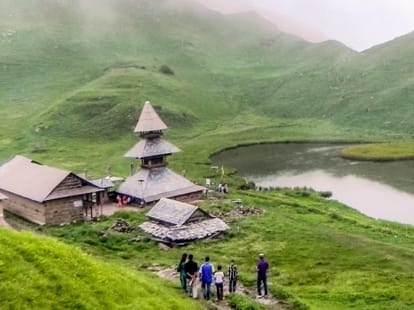 people walking with nature