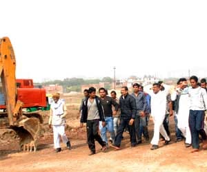 Noida farmer's protest