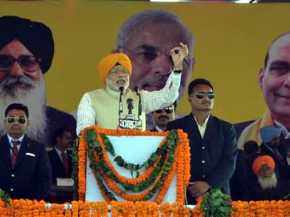 Narendra Modi will rule in the world, said a saint