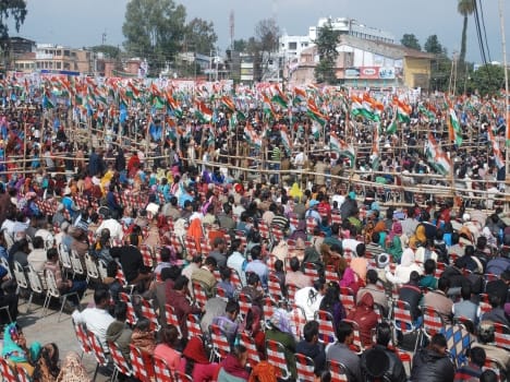 rush in rahul gandhi rally