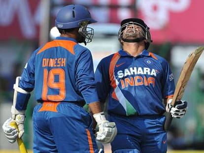 Batsman scores triple century in limited overs match in Australia.