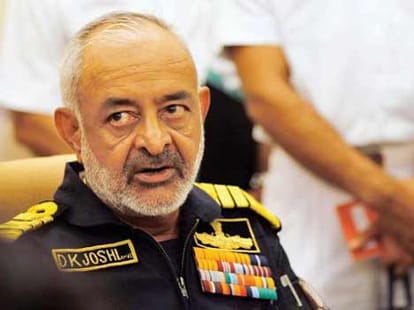 Admiral dk joshi resigned from his post 