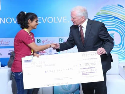 anuja get bioasia young minds award