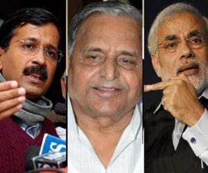 modi, mulayam and kejriwal rally in lucknow