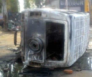 fired police two jeep