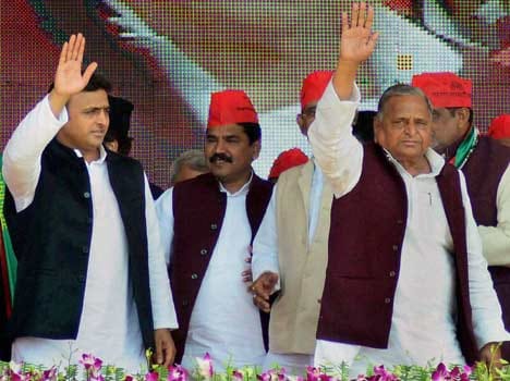 samajwadi takes bjp agenda for election