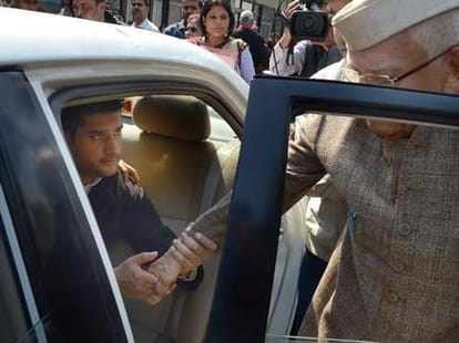 rajnath singh meeting with nd tiwari in lucknow