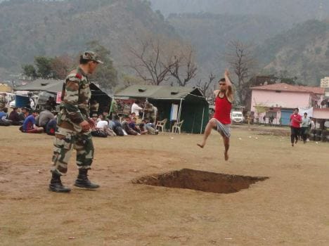 army recruitment rally in gochar
