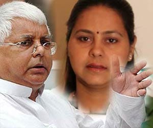 lalu and misa on smriti
