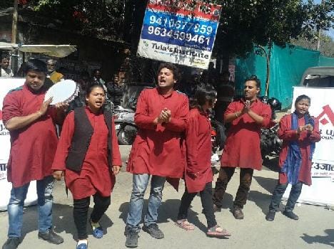 roadshow for amar ujala voter campaign