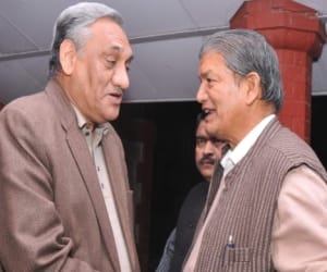 harish rawat and vijay bahuguna dispute.