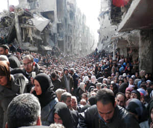 syria crisis: 'the use of starvation as a weapon'