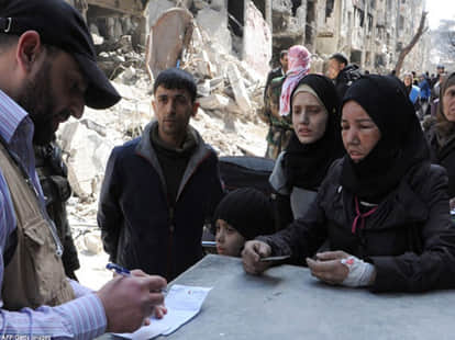 syria crisis: 'the use of starvation as a weapon'