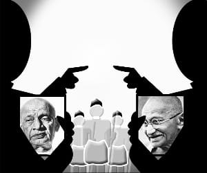 Target on BJP via RSS