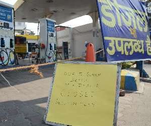 petrol pump employees on strike due to day light murder