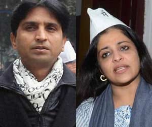 Kumar Vishwas Shazia Ilmi offends AAP