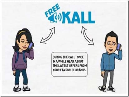 FreeKall allows ad-supported voice calls on phones without Internet