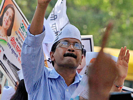 kejriwal road show in kalayat, kaithal, kurushetra and ambala
