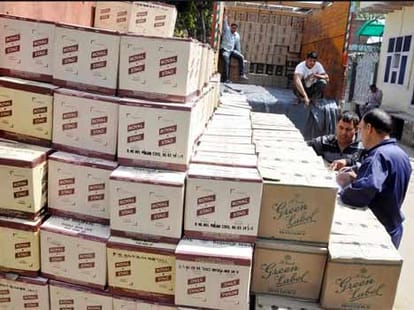 wine sold in hospital mobile van