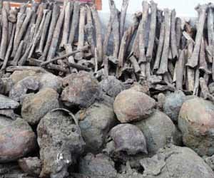 skeleton found at hilltop temple.