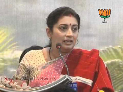 will smriti irani back on television