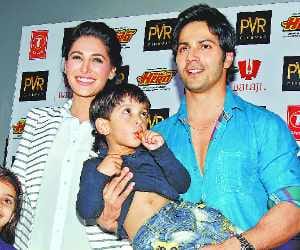 Actor Varun Dhawan in Chandigarh