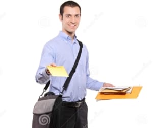 become postman by forgery