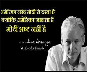 controversy on wikileaks's poster about modi