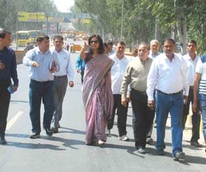 badhkhal railway over bridge opens for all