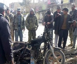 15 dead in afganistan by a suicide bomb blast