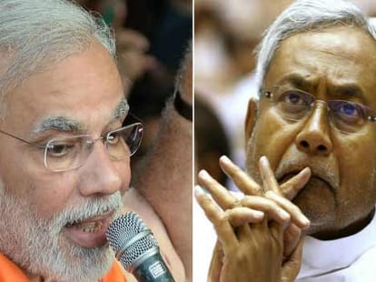 nitish press confrence on lalu's alliance