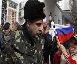 crimea: Russian entered into Ukraine naval base