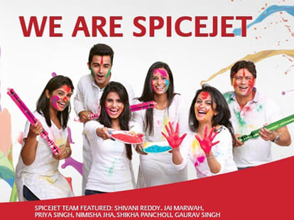 holi dance in spicejet