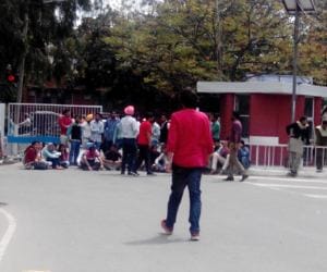 Students Protest in Punjab University