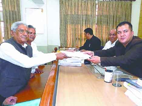 Nomination filed in gurgaon