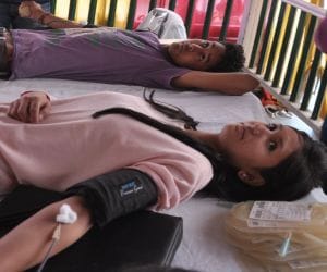 blood donation camp at ridge