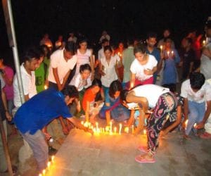 Gandhigiri, government, computer, teachers, March, Candle,Pathankot