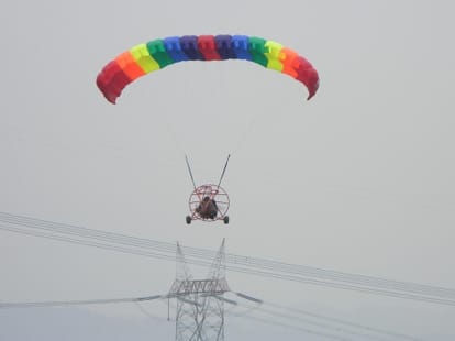 election campaign by glider